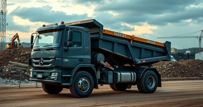 Ca&ccedil;amba basculante truck &eacute; a solu&ccedil;&atilde;o ideal para transporte eficiente e pr&aacute;tico de materiais pesados